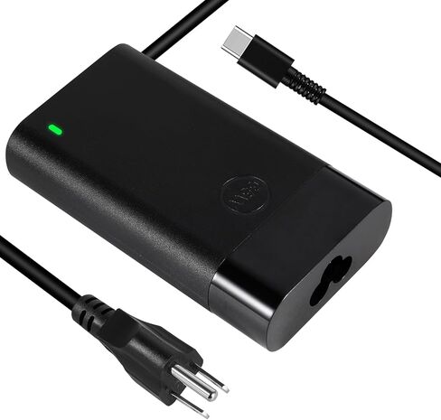 65W USB-C Laptop Charger, Compact Lightweight AC Adapter with Smart Charging Protection, Universal Compatibility with MacBook Dell HP Lenovo Asus Acer, 100-240V Global Voltage in Kuwait