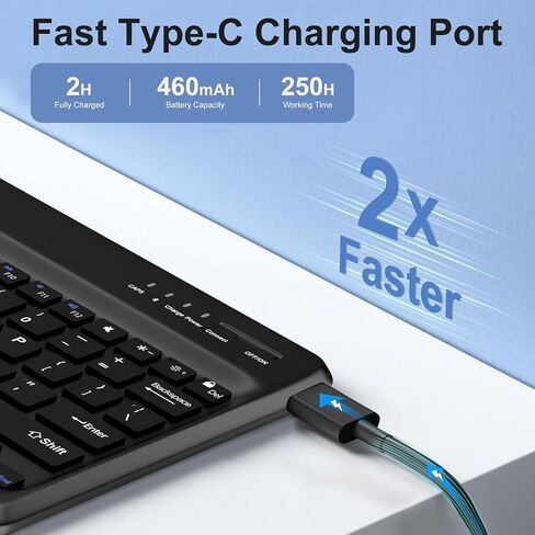 حافظة لوحة المفاتيح لجهاز Lenovo Idea Tab Pro 12.7 بوصة 2025، لوحة مفاتيح بلوتوث مغناطيسية قابلة للفصل، مسند قابل للتعديل، حافظة جلدية من البولي يوريثان مع حامل قلم، غطاء خلفي واقٍ ناعم، نوم/استيقاظ تلقائي، 1 in Kuwait