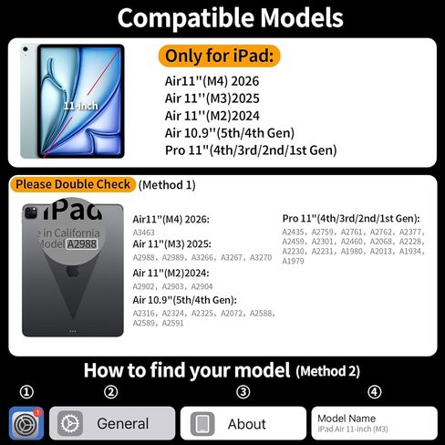 حافظة لوحة مفاتيح شفافة لجهاز iPad Air 11 بوصة (M3 2025/M2 2024)، Air 5th/4th Gen 10.9 بوصة وiPad Pro 11 بوصة (4th-1st) - لوحة تتبع متعددة اللمس، حامل دوار 360 درجة، إضاءة خلفية 7 ألوان، حامل أقلام رصاص، أرجواني in Kuwait