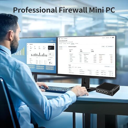 جهاز جدار حماية بدون مروحة Intel J3710 4C/4T، كمبيوتر صغير 4X i226 منافذ LAN 8G DDR3 RAM 64G mSATA SSD بوابة الشبكة جهاز التوجيه الناعم AES NI اختبار مع P-F-Sense/OPN-SESNE in Kuwait