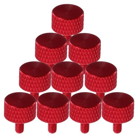Artibetter 30pcs Wine Red M3x6 Knurled Computer Case Thumb Screws Metal Electrical Panel Screws Hand-Twisted for Desktop PC and Server Cabinets Replacement Accessories in Kuwait