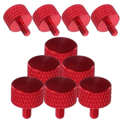 Sewroro 30pcs Computer Case Thumb Screws M3x6 Wine Red Aluminum Alloy Knurled Hand-Twisted Screws for PC Case Cover Power Supply Pci Slots for Desktop Computer Repair in Kuwait