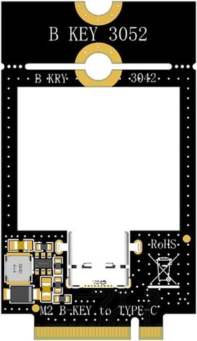 JMT WWAN 4G Network Module Adapter M.2 B Key to USB/Dual TF Expansion Card Support for 3042 3052 (M.2 B-Key to USB-C) in Kuwait