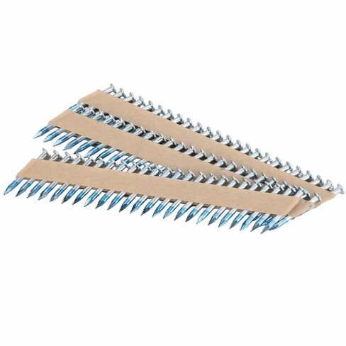 1000 Per Framing Nails Box Joist Hanger Nail Galvanized 33 Degree Paper Row Fixed Round Head Hot Dip Galvanized Smooth Shank Paper Tape Collated, Tip Blue Paint(1-1/2 x 0.131 Inch) in Saudi Arabia