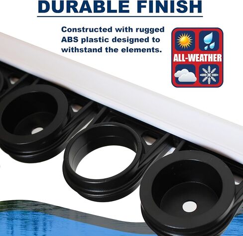 Rush Creek Creations 6-Fishing Rod/حامل القطب: رف قضيب صيد قابل للتوسيع على الحائط/السقف للتخزين، حامل عمودي/أفقي موفر للمساحة لمجموعات بكرة القضيب in Kuwait