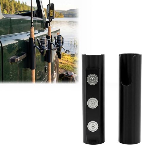 2PCS Universal Magnetic Fishing Rod Holder,No Drill Truck Bed Fishing Rod Holder,Magnetic Car Fishing Rod Holder for Truck, SUV, Garage Door & Golf Cart, Wall-Mounted Fishing Rod Storage Rack in Kuwait