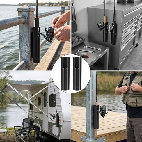 2PCS Universal Magnetic Fishing Rod Holder,No Drill Truck Bed Fishing Rod Holder,Magnetic Car Fishing Rod Holder for Truck, SUV, Garage Door & Golf Cart, Wall-Mounted Fishing Rod Storage Rack in Kuwait
