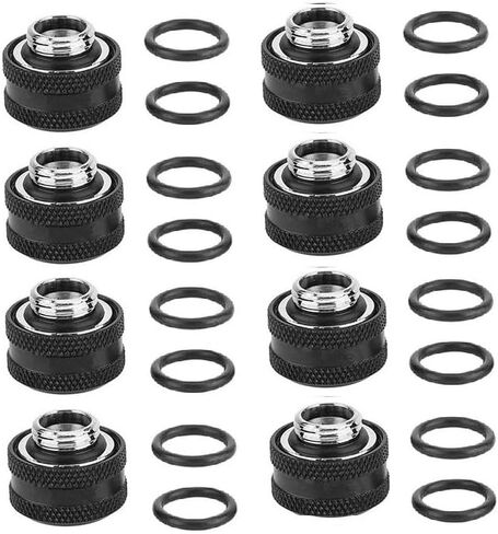 8 Pcs of FreezeMod G1/4" to 16mm OD Compression Fitting for Hard Rigid Tubing YGKN-C16MM (Green) in Kuwait