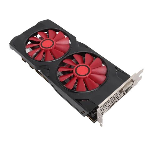 بطاقة رسومات الألعاب JTLB RX580 8GB GDDR5 256bit مع مروحة تبريد مزدوجة هادئة للكمبيوتر المكتبي، لعشاق الألعاب in Kuwait