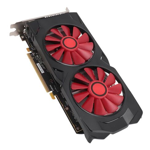 بطاقة رسومات الألعاب JTLB RX580 8GB GDDR5 256bit مع مروحة تبريد مزدوجة هادئة للكمبيوتر المكتبي، لعشاق الألعاب in Kuwait