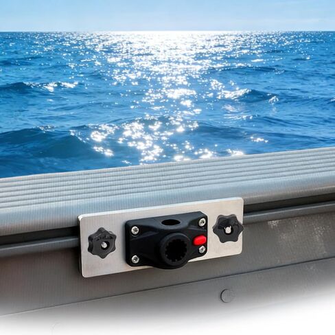 دعامة مسار عالمية، قاعدة صنارة صيد دوارة 360 درجة لنظام Versatrack، لنظام Ranger/Smokercraft/Lowe Boat Gunnel Track in Kuwait