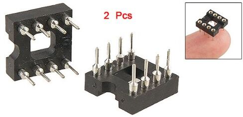 uxcell 2 Pcs 8 Pin DIP IC Sockets Adaptor Solder Type Socket Double Row in Kuwait