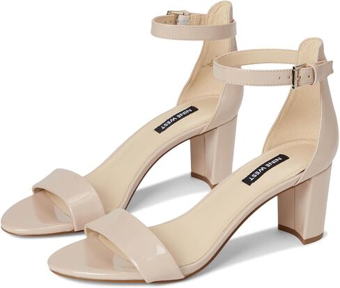 Nine West Women's Pruce Heeled Sandal, Clear/Barely Nude 118, 7 in Saudi Arabia