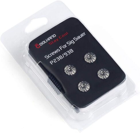 Cool Hand Customized Sig P238 P938 Grips Screws, 4 Stainless Steel Screws, 4 O Rings, T10 Torx Key, Silver S-1-S in Kuwait