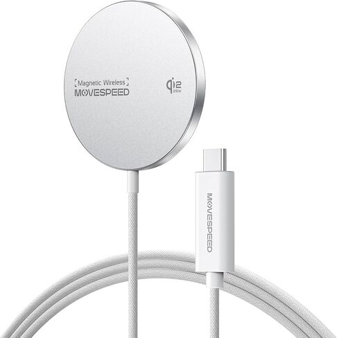 شاحن لاسلكي مغناطيسي MOVESPEED Qi2.2 25 وات، 2 حزمة، وسادة شحن سريعة MagSafe، متوافقة مع سلسلة iPhone 17/16/15/14/13/12، وAirPods Pro/4/3/2، وSamsung Galaxy والمزيد (أسود) in Kuwait