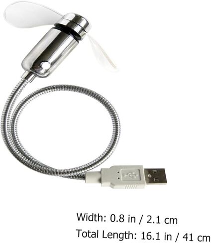 VALICLUD USB Rechargeable Mini Clock Fan with Real-time Display, Portable Gooseneck USB Fan for Home Office Cooling and Personal Use in Kuwait