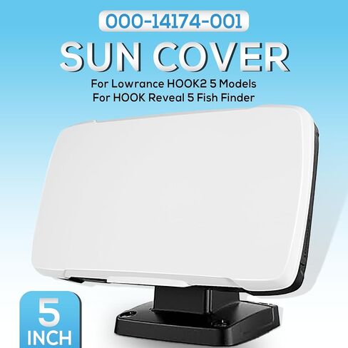 غطاء شمسي لمكتشف الأسماك مقاس 5 بوصات من Bonbo يناسب Lowrance HOOK2 5 وللخطاف الذي يكشف عن 5 نماذج لمكتشف الأسماك، ويستبدل 000-14174-001 (5 بوصات) in Kuwait