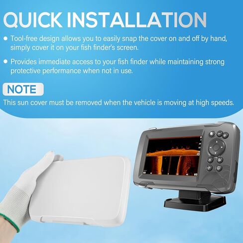 غطاء شمسي لمكتشف الأسماك مقاس 5 بوصات من Bonbo يناسب Lowrance HOOK2 5 وللخطاف الذي يكشف عن 5 نماذج لمكتشف الأسماك، ويستبدل 000-14174-001 (5 بوصات) in Kuwait