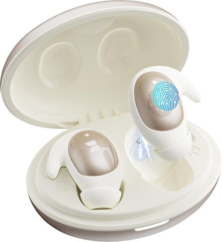 Monster Sleep Ear100 Ear Buds, Sleep Earbuds with Stereo Sound, Design for Side Sleepoth 6.0, ENC Noise Cancelling, IPX6 Waterproof Mini Headphones,White in Kuwait