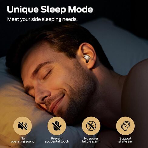 Monster Sleep Ear100 Ear Buds, Sleep Earbuds with Stereo Sound, Design for Side Sleepoth 6.0, ENC Noise Cancelling, IPX6 Waterproof Mini Headphones,White in Kuwait