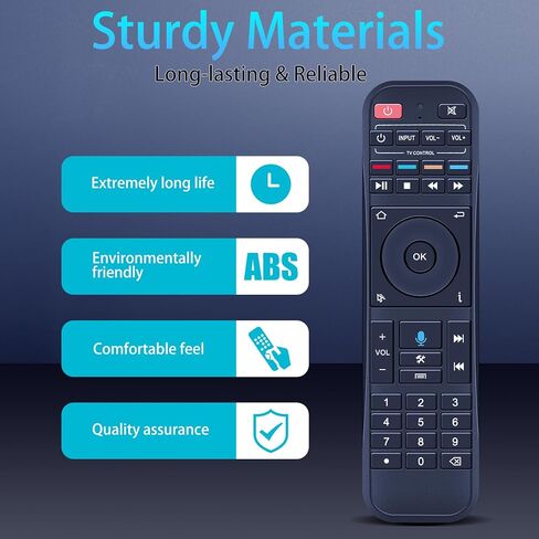 RC-200 Replacement Voice Remote Control for Super Box S6 Max, S6 Ultra, S5 Max, S5 Pro, S4 Pro, S3 Pro, S2 Pro, S1 Pro, Elite Pro+, and Elite Ultra in Kuwait