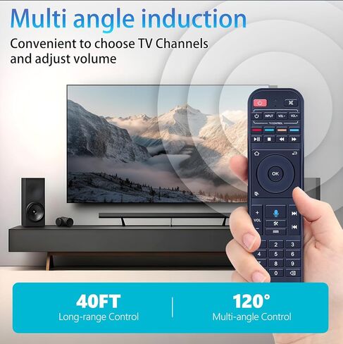 RC-200 Replacement Voice Remote Control for Super Box S6 Max, S6 Ultra, S5 Max, S5 Pro, S4 Pro, S3 Pro, S2 Pro, S1 Pro, Elite Pro+, and Elite Ultra in Kuwait