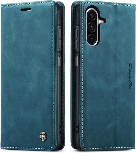 Compatible with Samsung Galaxy A17 5G Case with Card Holder, Kickstand Protective Flip Folio Leather Wallet Case for Galaxy A17 5G 6.7 inch (Blue) in Kuwait