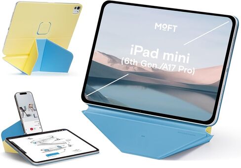 حامل تابلت ديناميكي فوليو من MOFT للمكتب متوافق مع iPad Pro 13 بوصة (M5 2025/M4 2024)، حافظة حامل تابلت مغناطيسية رفيعة مع أكثر من 20 زاوية عرض، أسود داكن in Kuwait