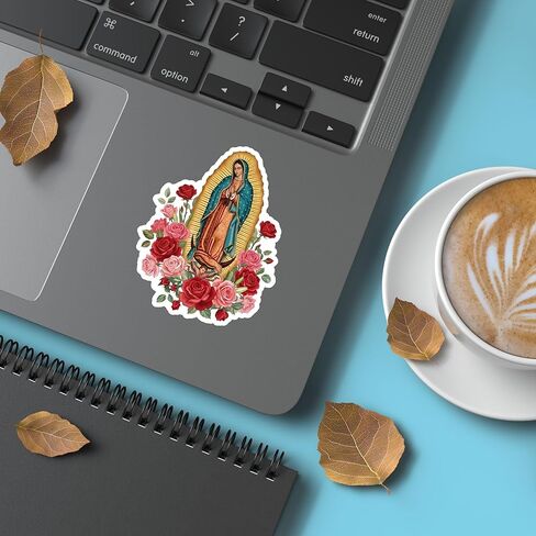 (3PCS) Saint Virgin Mary, Our Lady of Guadalupe Sticker, Christian Faith Religious Bible Verse, Books Laptops Phone Water Bottles Tumbler Cup Kindle 3x2.1 Inch in Kuwait