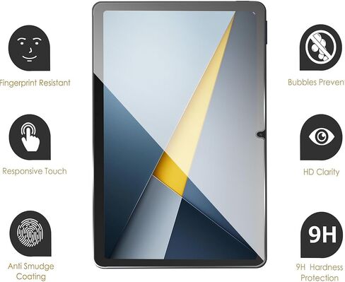 عبوتان من واقي الشاشة لجهاز Xiaomi Poco Pad M1 مقاس 12.1 بوصة، طبقة من الزجاج المقوى عالي الدقة مقاوم للخدش لهاتف Xiaomi Poco Pad M1 للحماية من السقوط، حساس للمس، مضاد لبصمات الأصابع in Kuwait