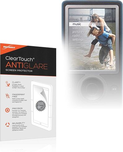 واقي شاشة BoxWave متوافق مع Microsoft Zune 30 - ClearTouch مضاد للتوهج (عبوتان)، غلاف غشاء غير لامع مضاد لبصمات الأصابع in Kuwait
