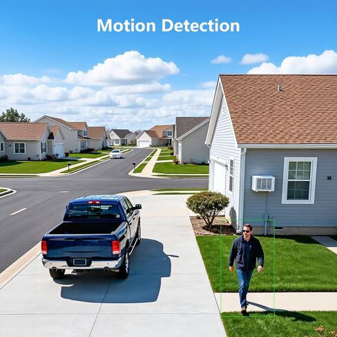 4MP Security Cameras Wireless Outdoor, No Subscription & Solar Powered, 5G/2.4G WiFi Cameras for Home Security with Motion Detection, 2 Camera Kits with 64GB Local Storeage, IP65, No Monthly Fee in Kuwait