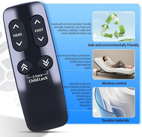 جهاز تحكم عن بعد بديل لـ Serta Linak HC12BL0011-02 HC10BL Beautyrest صندوق التحكم/الحركة البسيطة TD33 in Kuwait