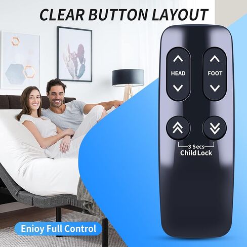جهاز تحكم عن بعد بديل لـ Serta Linak HC12BL0011-02 HC10BL Beautyrest صندوق التحكم/الحركة البسيطة TD33 in Kuwait