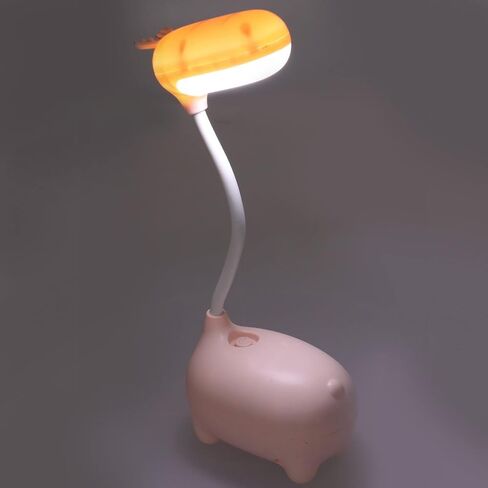 مصباح LED للأطفال، قابل للتعديل 360 درجة، ضوء طبيعي ناعم، شحن USB، حجم محمول - حماية للعين، تصميم مرن للرقبة، مثالي للقراءة والدراسة in Kuwait