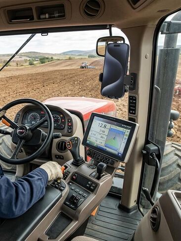 Magnetic Phone Holder for Tractor, Upgraded N56 Strong Magnet Cell Phone Mount with Adjustable Metal Arm, 360° Rotatable, One-Button Release for 4-7" iPhone/Galaxy/Android Cellphone in Kuwait