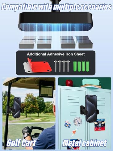 Magnetic Phone Holder for Tractor, Upgraded N56 Strong Magnet Cell Phone Mount with Adjustable Metal Arm, 360° Rotatable, One-Button Release for 4-7" iPhone/Galaxy/Android Cellphone in Kuwait