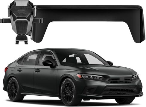 Car Phone Holder for Honda Civic 2022 2023 2024 2025 2026 9-inch Screen Fixed Clip Adjustable Stable Phone Mount for Civic 11th Gen Cell Phone Stand Accessories in Kuwait