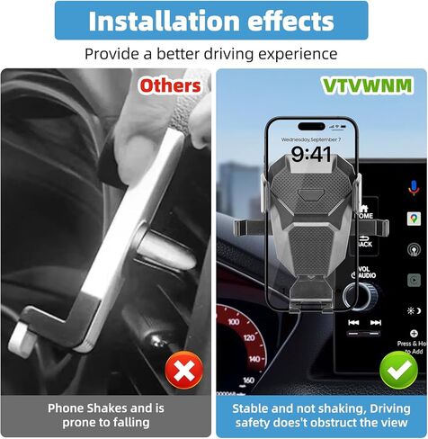 Car Phone Holder for Honda Civic 2022 2023 2024 2025 2026 9-inch Screen Fixed Clip Adjustable Stable Phone Mount for Civic 11th Gen Cell Phone Stand Accessories in Kuwait
