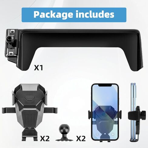 Car Phone Holder for Honda Civic 2022 2023 2024 2025 2026 9-inch Screen Fixed Clip Adjustable Stable Phone Mount for Civic 11th Gen Cell Phone Stand Accessories in Kuwait