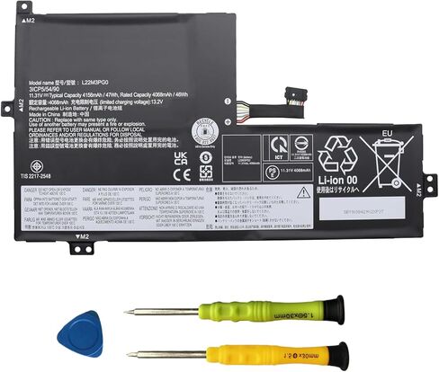 L22M3PG0 SB11K08429 Battery Replacement for Lenovo 100e Chromebook Gen4 300e 500e Yoga Chromebook Gen4 IP Flex 3 Chrome 12IAN8 Slim 3 Chrome 14M868 Series L22B3PG0 L22X3PG0 L22C3PG0 L22D3PG0 47Wh in Kuwait