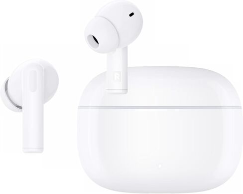 HONOR Choice X7 Lite Wireless Earbuds with Ear Hooks, Bluetooth 5.3 Headphones, ENC Noise Cancellation, IPX5 Waterproof, Deep Bass, Sports Earphones – White in Kuwait