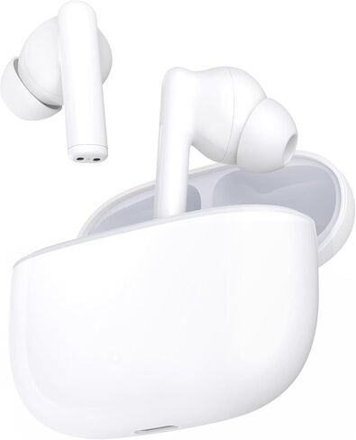 HONOR Choice X7 Lite Wireless Earbuds with Ear Hooks, Bluetooth 5.3 Headphones, ENC Noise Cancellation, IPX5 Waterproof, Deep Bass, Sports Earphones – White in Kuwait