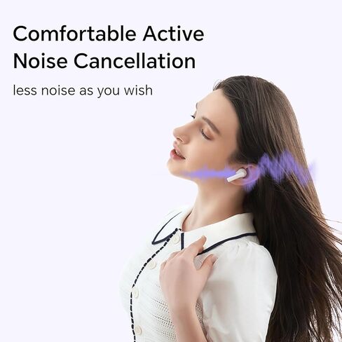 HONOR Choice X7 Lite Wireless Earbuds with Ear Hooks, Bluetooth 5.3 Headphones, ENC Noise Cancellation, IPX5 Waterproof, Deep Bass, Sports Earphones – White in Kuwait