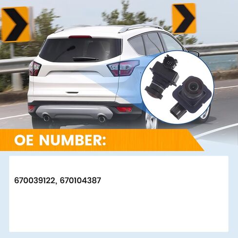 Suzanne Rear Camera Without Cable Compatible with Maserati Ghibli 2017-2021,2.0L L4 3.0L V6,Replace 670039122 670104387 670104927 670104977 68325061AA in Kuwait