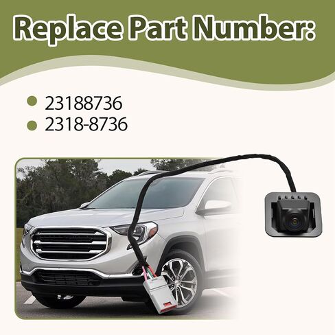 Rear View Backup Camera Compatible with GMC Terrain 2018-2023 Replacement 23188736 in Kuwait