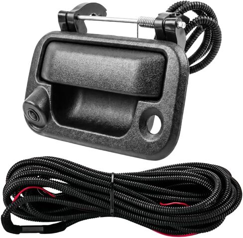Tailgate Handle Backup Rear View Camera for Ford F150 2005-2014 for Ford F250 / F350 / F450 / F550 2008-2016 | Tailgate Reverse Parking Assist Camera Assembly | Replaces # 8L3Z-9943400-AC in Kuwait