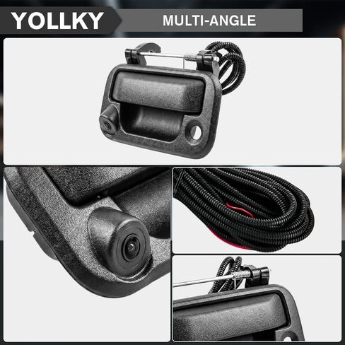Tailgate Handle Backup Rear View Camera for Ford F150 2005-2014 for Ford F250 / F350 / F450 / F550 2008-2016 | Tailgate Reverse Parking Assist Camera Assembly | Replaces # 8L3Z-9943400-AC in Kuwait