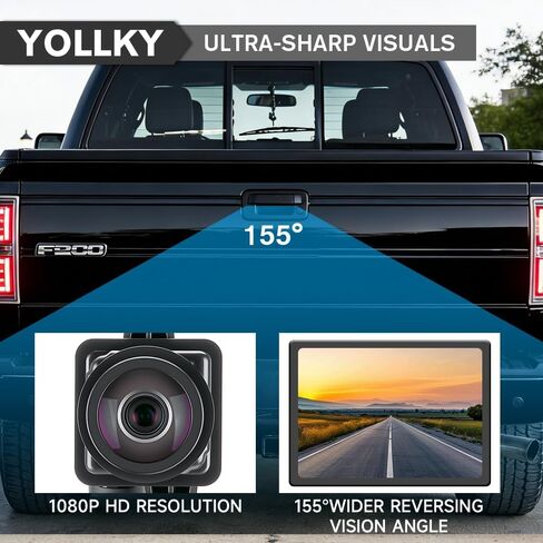 Tailgate Handle Backup Rear View Camera for Ford F150 2005-2014 for Ford F250 / F350 / F450 / F550 2008-2016 | Tailgate Reverse Parking Assist Camera Assembly | Replaces # 8L3Z-9943400-AC in Kuwait