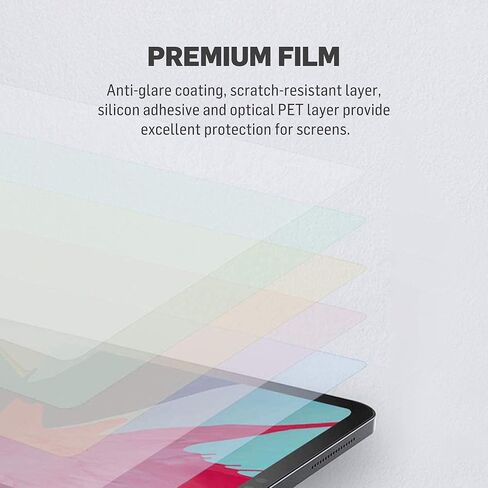 واقي شاشة adonit متوافق مع iPad Pro 11 بوصة (الجيل الثالث)، Apple iPad Pro 3rd للكتابة والرسم والرسم مثل ملمس الورق، مضاد للتوهج/بصمات الأصابع/الخدش in Kuwait